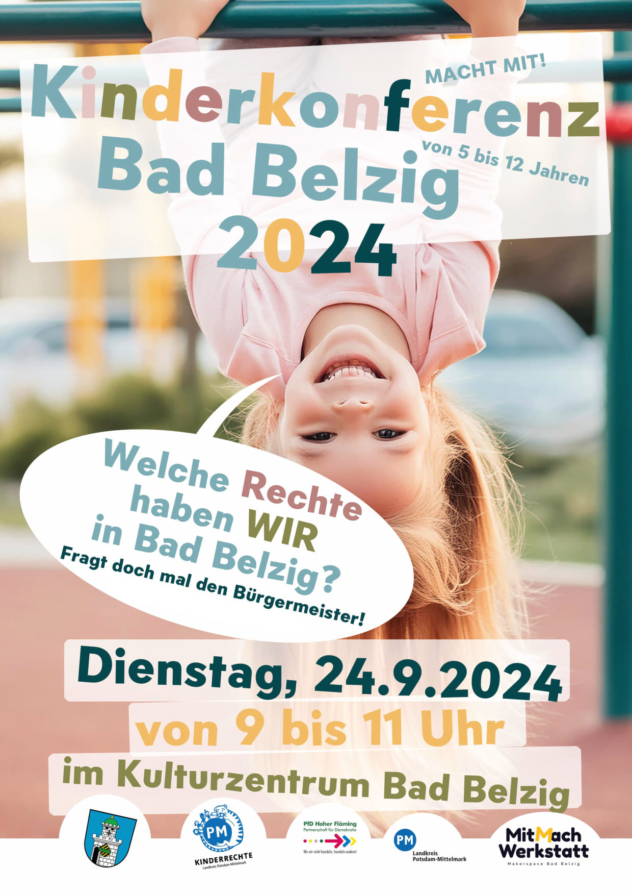 Einladung zur Kinderkonferenz in Bad Belzig, Kinder- und Jugendbeteiligung, Partizipation, Kinderrechte